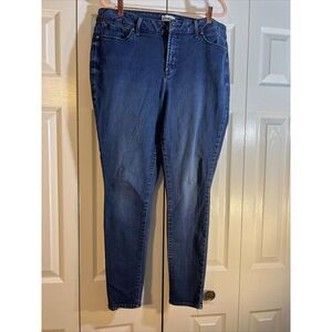 Rebel Wilson X Angels The Icon High Rise Super Skinny Jean Zipper Ankle Dark 16W